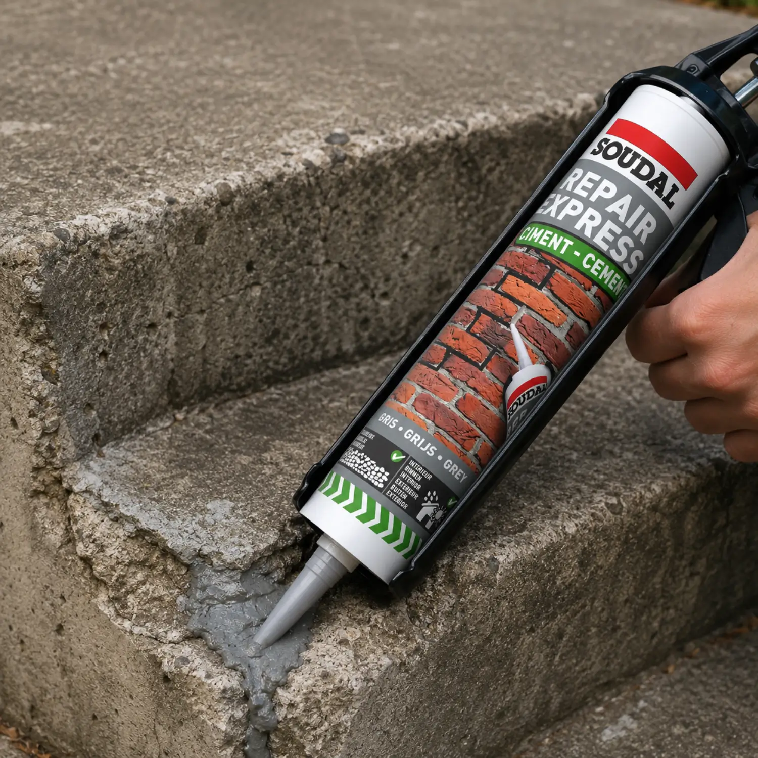 Soudal Repair Express Cement Grey 290ml - Image 4
