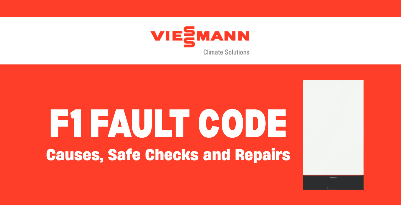 Image of Banner for VIESSMANN F1 FAULT CODE CASUES, SAFE CHECKS & REPAIRS