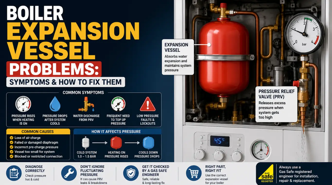 Image of Boiler Expansion Vessel Problems: Symptoms & How to Fix Them