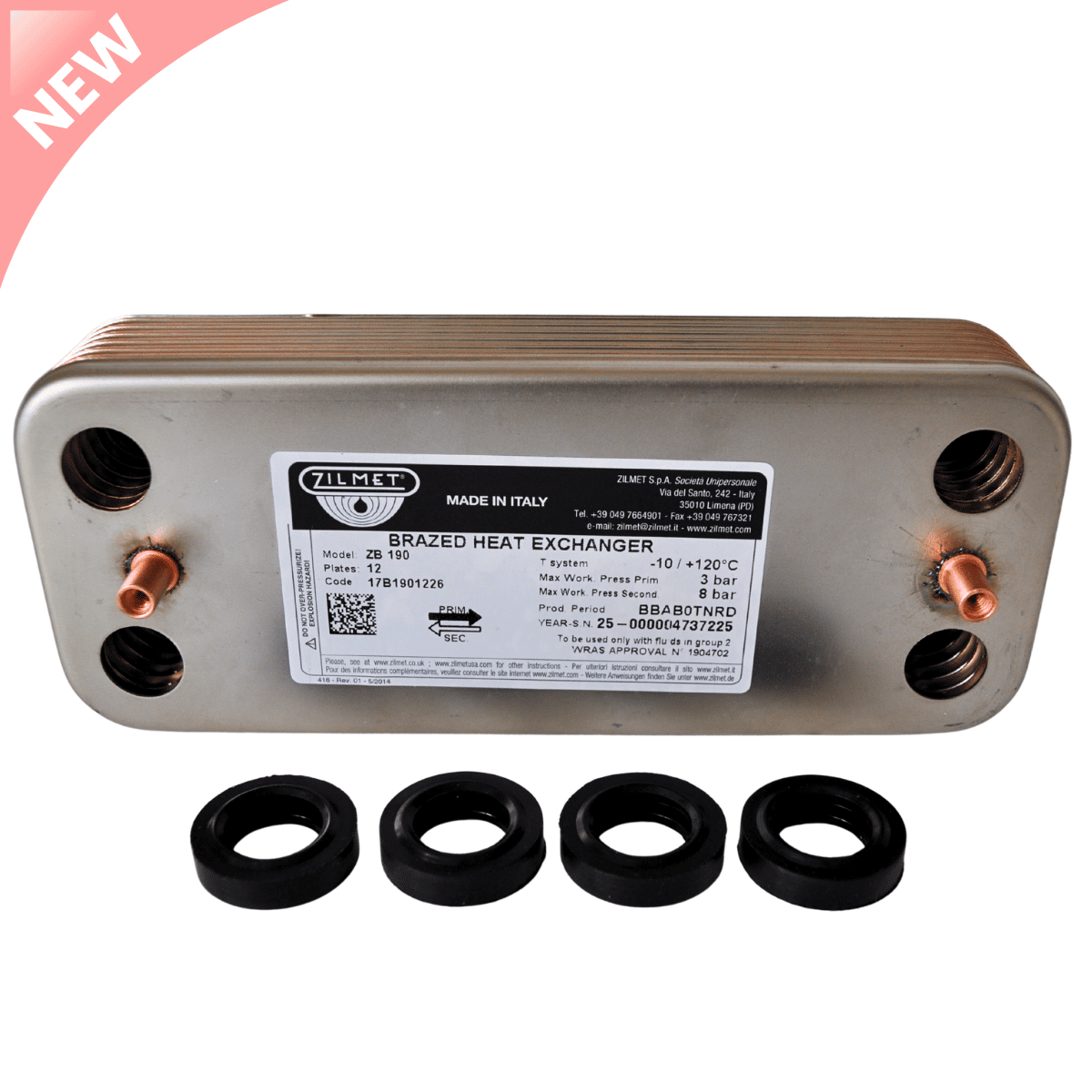 Ariston Intesa 30 MFFI 12 plate heat exchanger