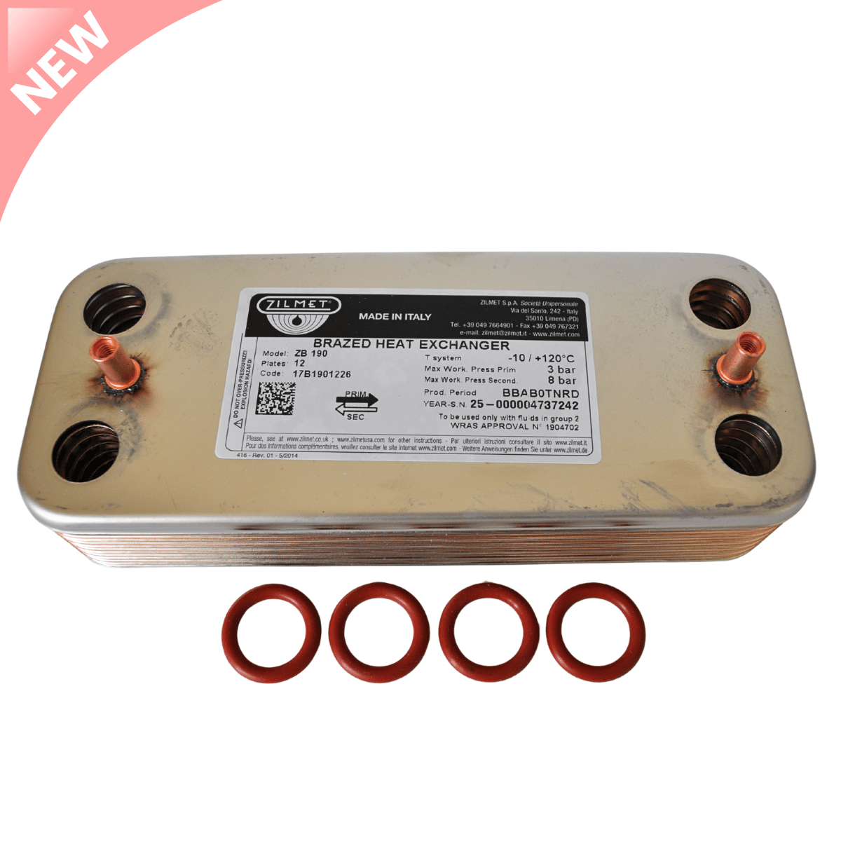 Ravenheat SCA150150 12 plate heat exchanger new compatible