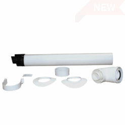 Vokera 20132063 horizontal flue kit is a brand-new flue assembly for compatible Vokera HE condensing boilers.