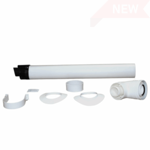 Vokera 20132063 horizontal flue kit is a brand-new flue assembly for compatible Vokera HE condensing boilers.