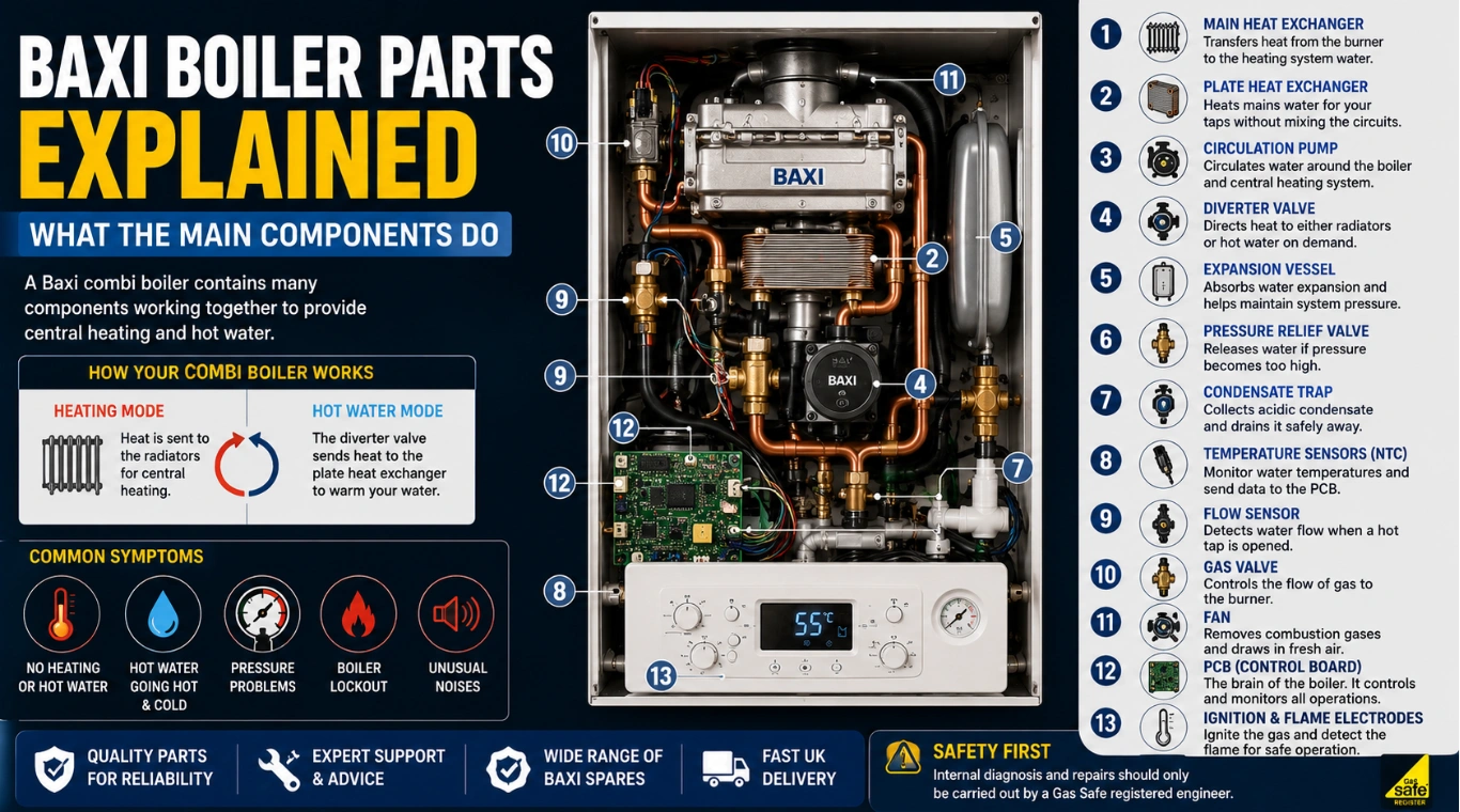 Image of Baxi Boiler Parts Explained: What the Main Components Do