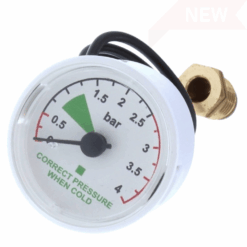 Alpha pressure gauge for selected CB and CD boilers