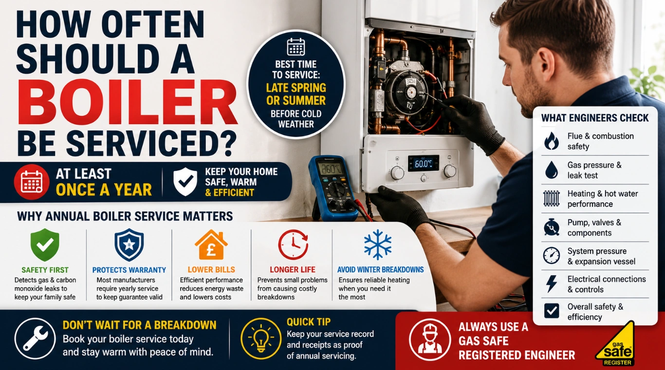 Image of How Often Should a Boiler Be Serviced in the UK?