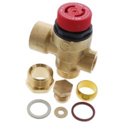Worcester Bosch 87161424160 Pressure Relief Valve - 1/2 x 15mm x 1/8 - Danesmoor – Image 1 — MPN 87161424160