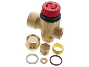 Worcester Bosch 87161424160 Pressure Relief Valve - 1/2 x 15mm x 1/8 - Danesmoor – Image 1 — MPN 87161424160