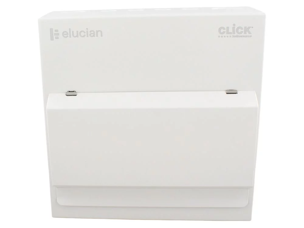 Elucian CUEB10MS8 10 Way Metal Consumer Unit With 100a Mains Switch