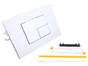 Image of Fluidmaster P4501100240 Matt Chrome Dual Flush Abs Plate - Tile