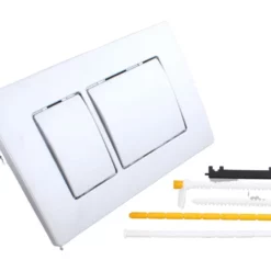 Image of Fluidmaster P4301100240 Matt Chrome Dual Flush Abs Plate - Key
