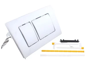 Image of Fluidmaster P4301100240 Matt Chrome Dual Flush Abs Plate - Key
