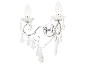 Image of Forum SPA-20831-CHR Lighting Vela 2 Light Wall Light - Chrome