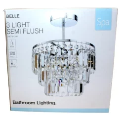 Image of Forum SPA-24678-CHR Belle Crystal Bars Sflush Chr