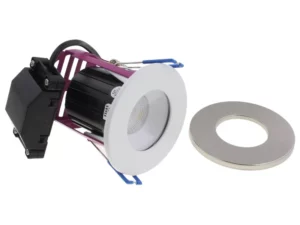 Image of Robus RRA084060-01 Ramada 7W IP65 Fire Rated Downlight White/Chrome - Dimmable