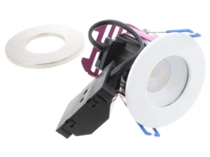 Robus RRA083060-01 Ramada 7W IP65 Fire Rated Donwlight - White/Chrome