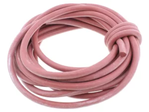 Broag S101368 7mm Red Silicone Rubber Cord (round) - 5m