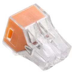 Image of Bx X 100 Wago 773-104 4 Way Push Wire Connector - Orange