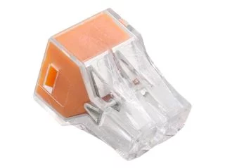 Bx X 100 Wago 773-104 4 Way Push Wire Connector - Orange