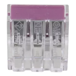 Image of Bx X 50 Wago 773-106 6 Way Push Wire Connector - Lilac
