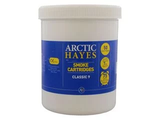 Arctic Hayes 333009B Classic Grey Smoke Cartridges 9g - Tub Of 50