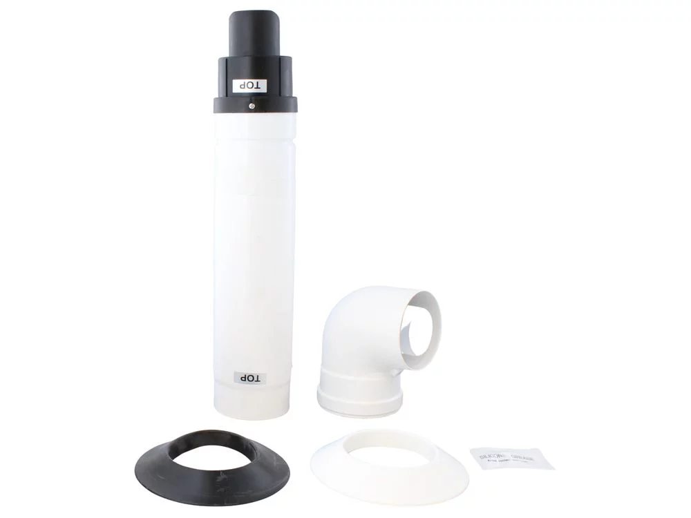 Baxi 720598701 Horizontal Flue - Black 60/100