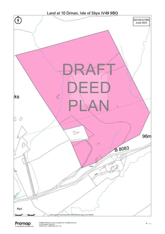 Land for sale, Croft Assignation 10 Drinan, Elgol