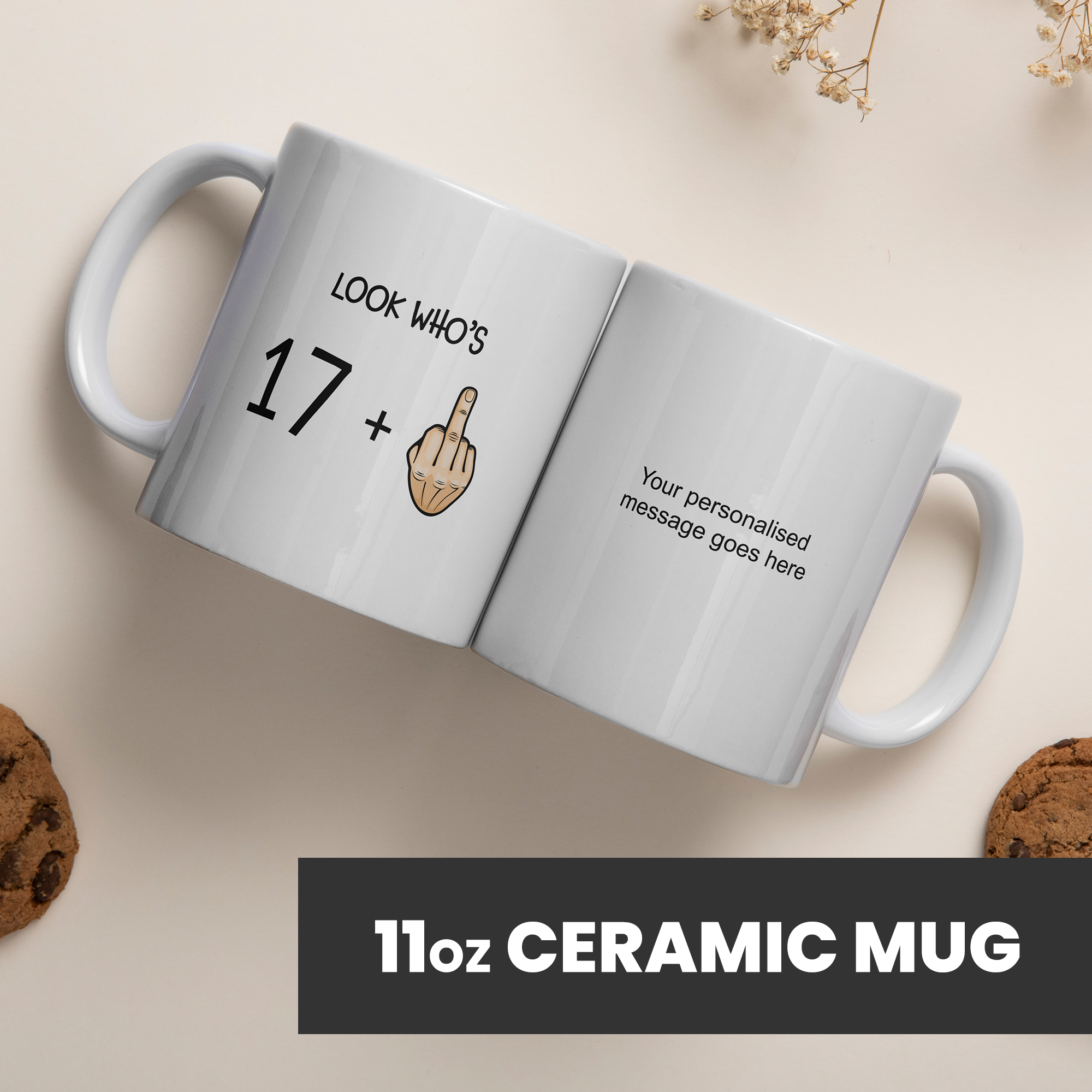 Personalised 18th Birthday Mug for Him or Her - 