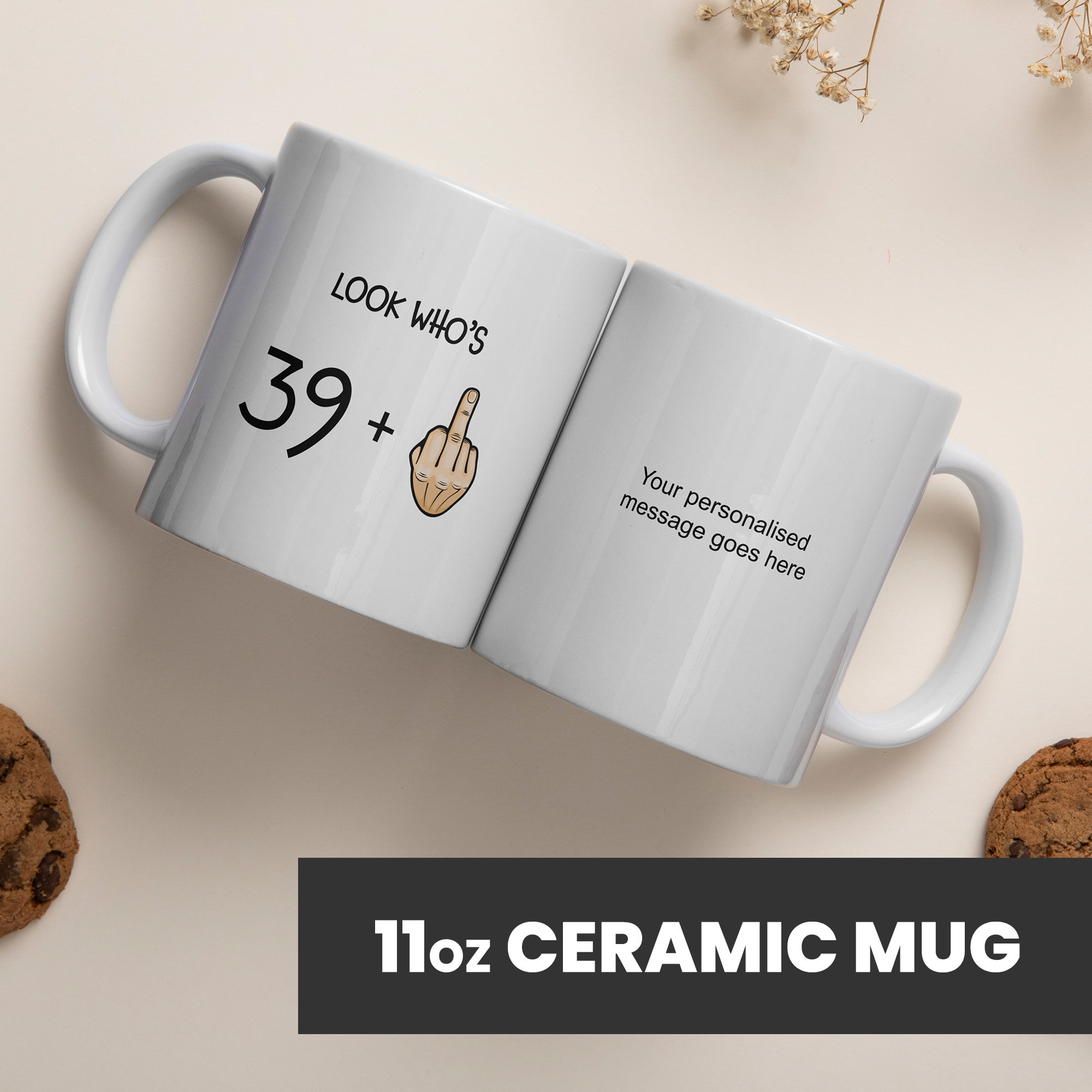 Personalised 40th Birthday Mug for Him or Her - 