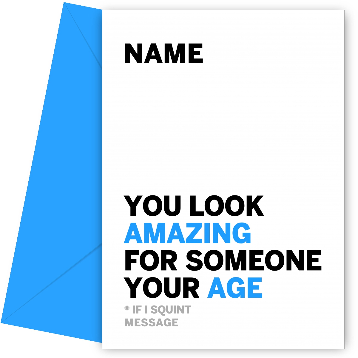 Uncle You Look Amazing for Age Card