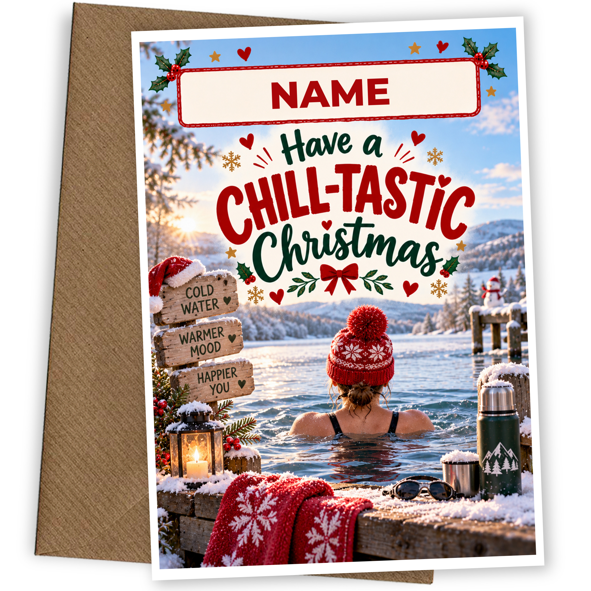 Cold Water Therapy Christmas Card