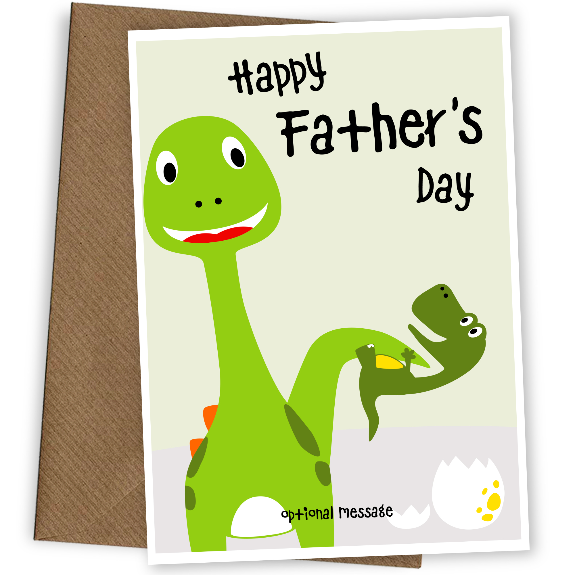 Dinosaur Father's Day Card for Dad or Grandad