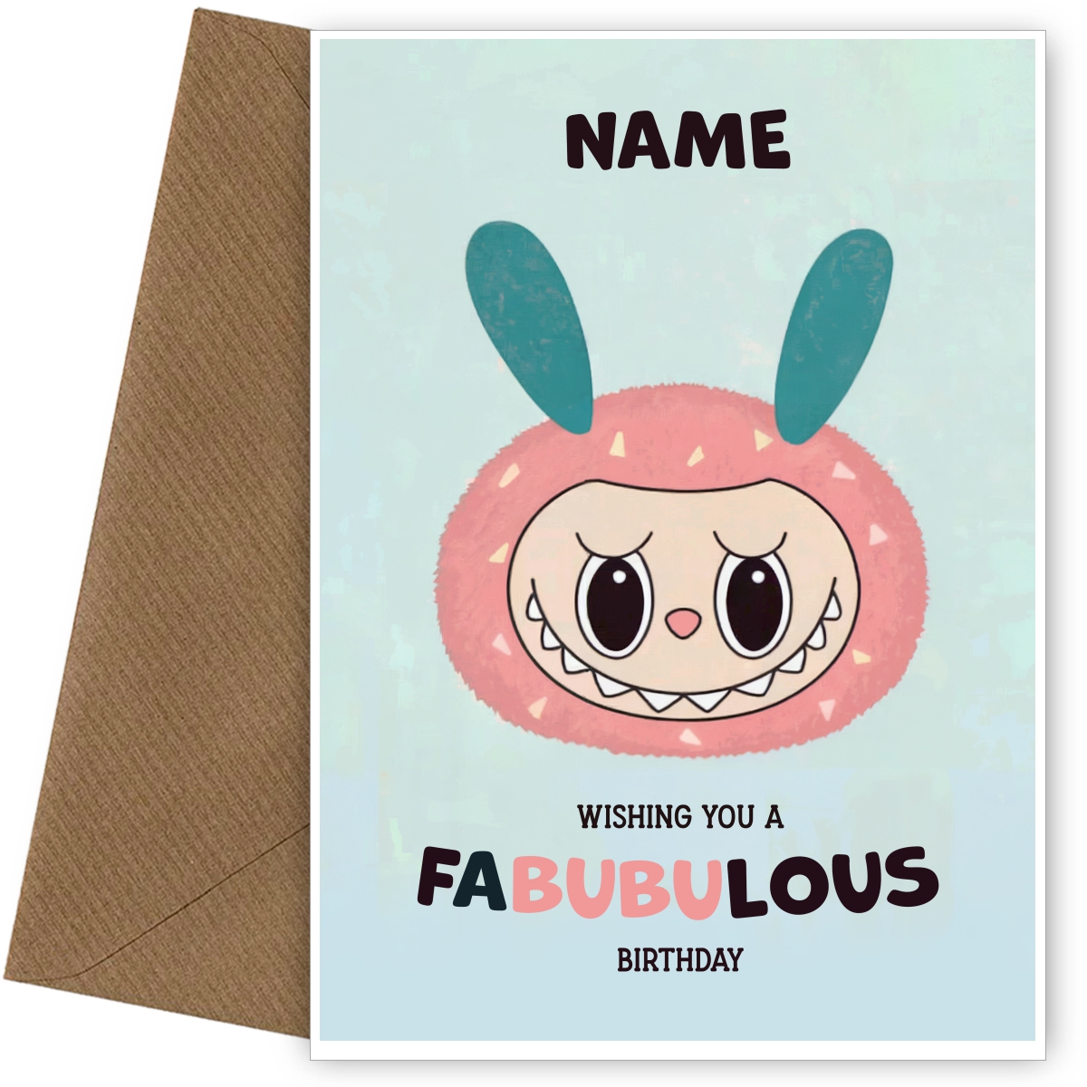 Birthday Card for Girls - Ugly Dolls