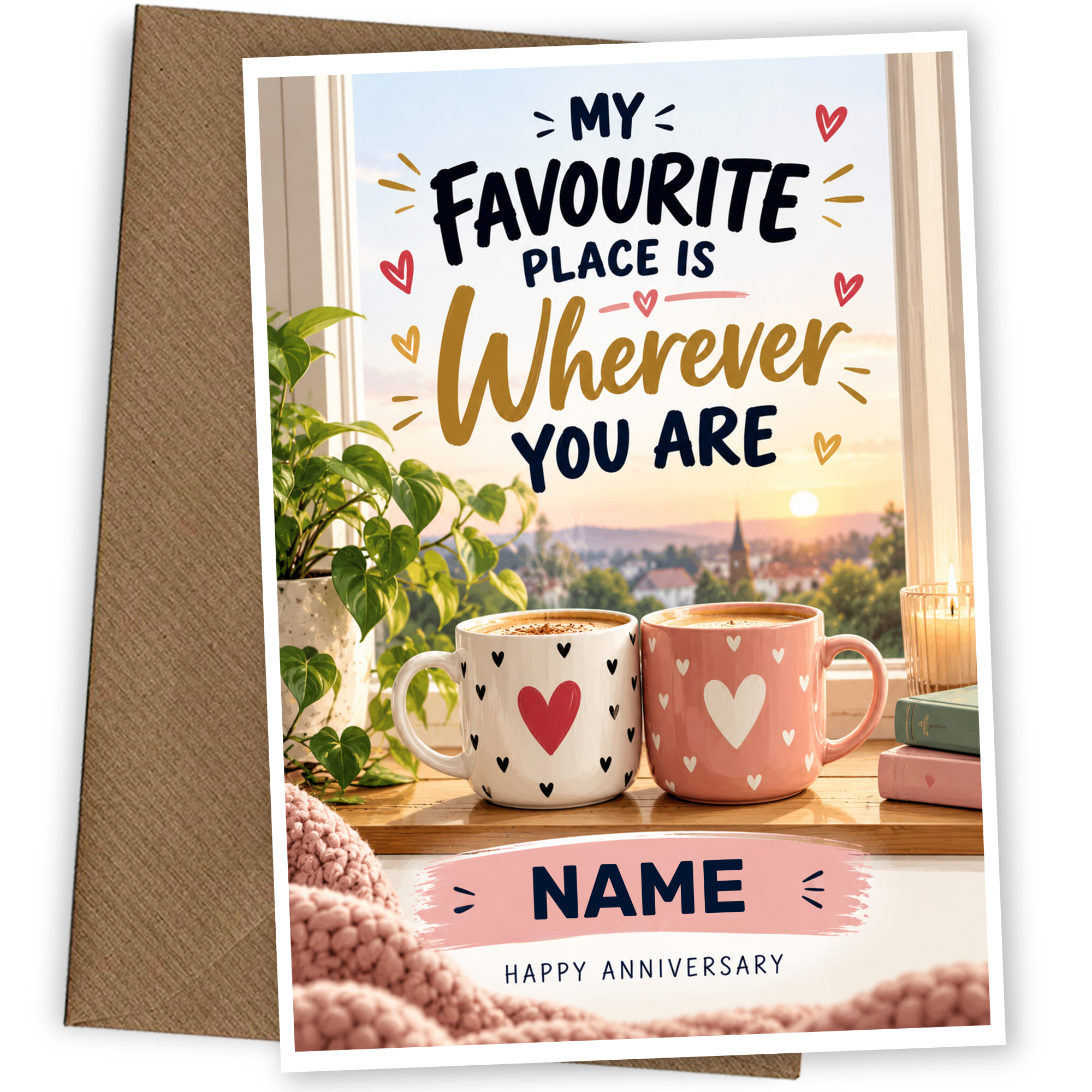 Favourite Place Is Wherever You Are Card