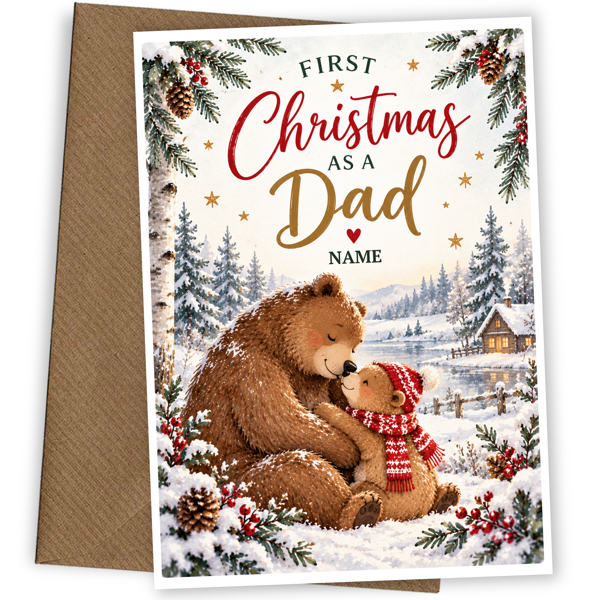 First Christmas as a Dad Christmas Card