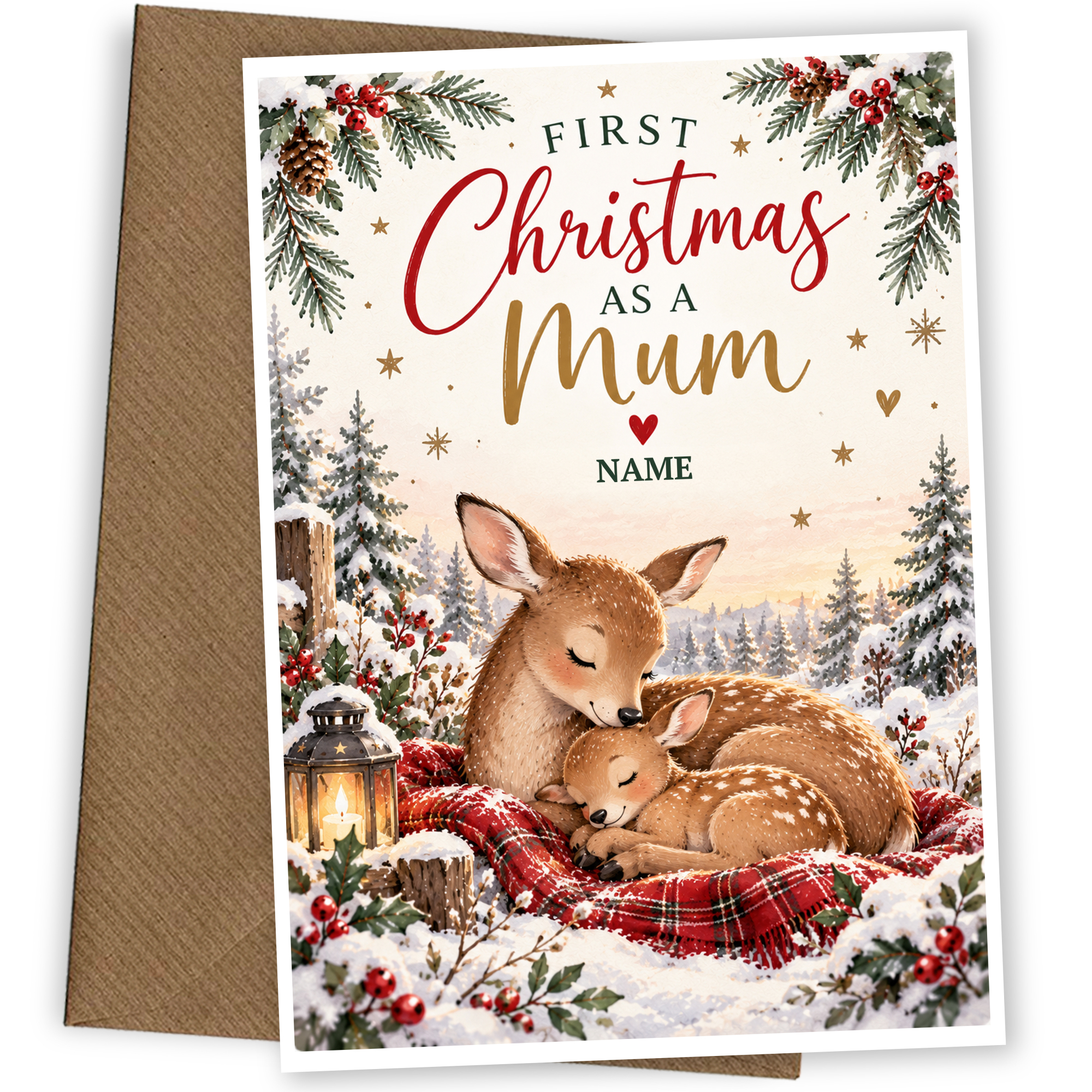 First Christmas as a Mum Christmas Card
