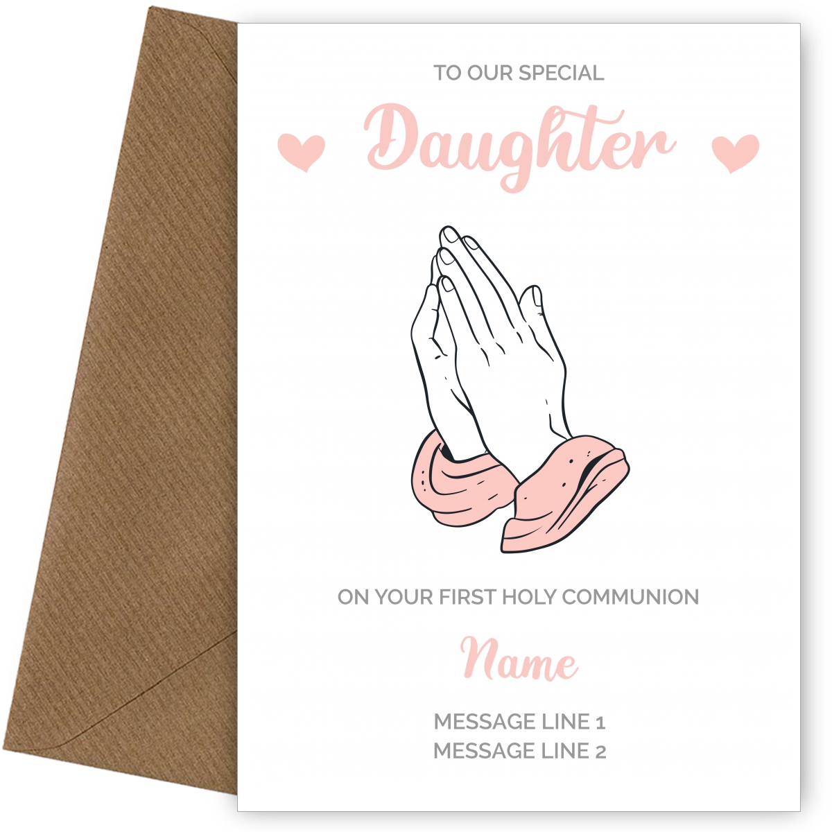 Personalised First Holy Communion Card