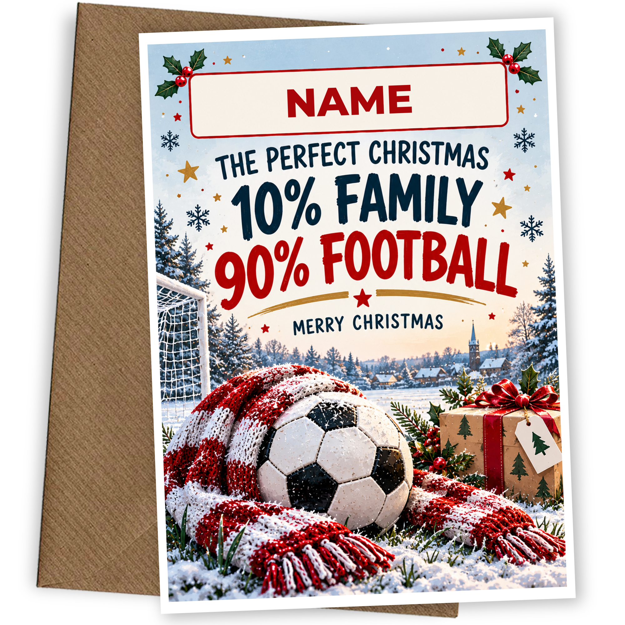 Football Christmas Card