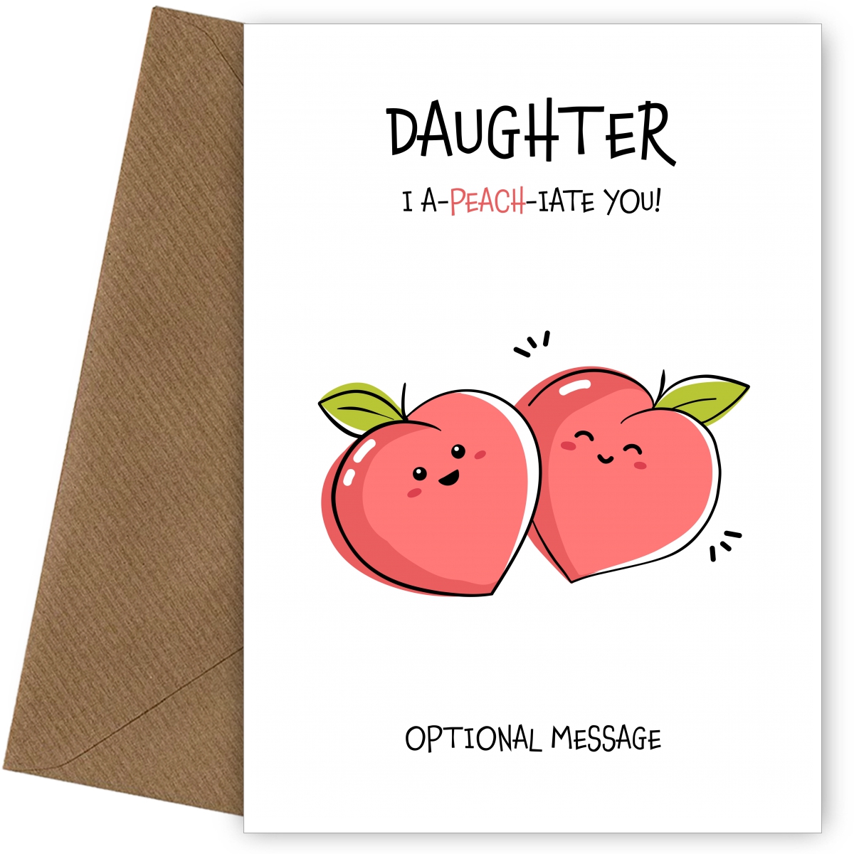 Fruit Pun Appreciate You Card For Daughter Fruit Pun Appreciate You Card For Daughter