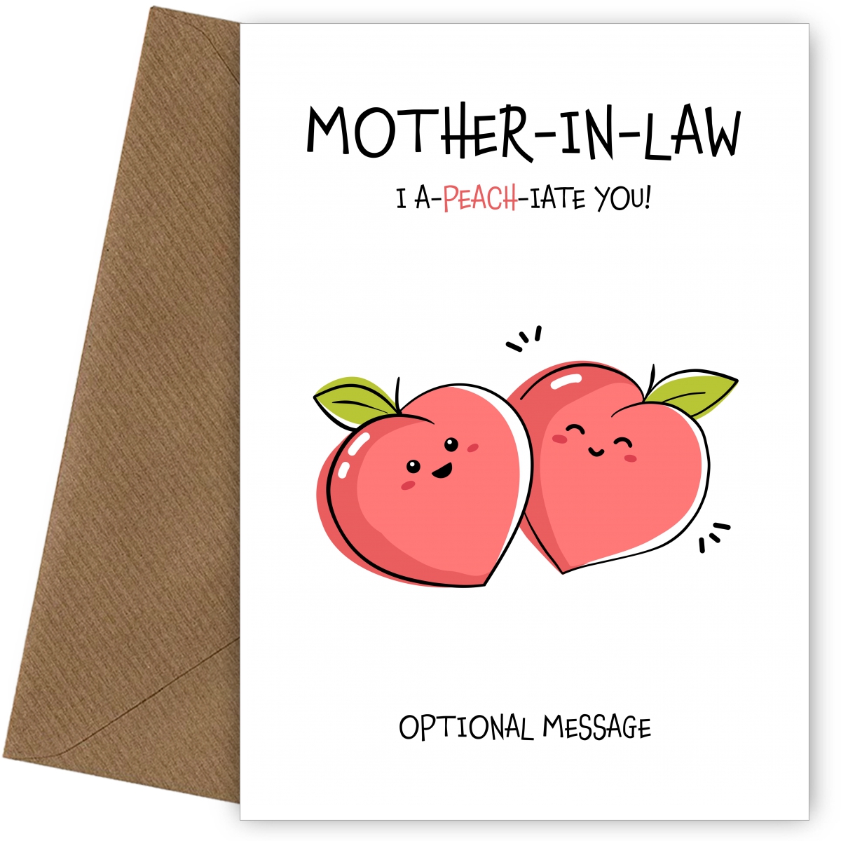 Fruit Pun Appreciate You Card For Mother In Law