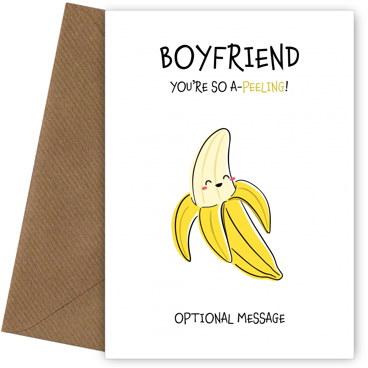 Fruit Pun So Appealing Card For Boyfriend