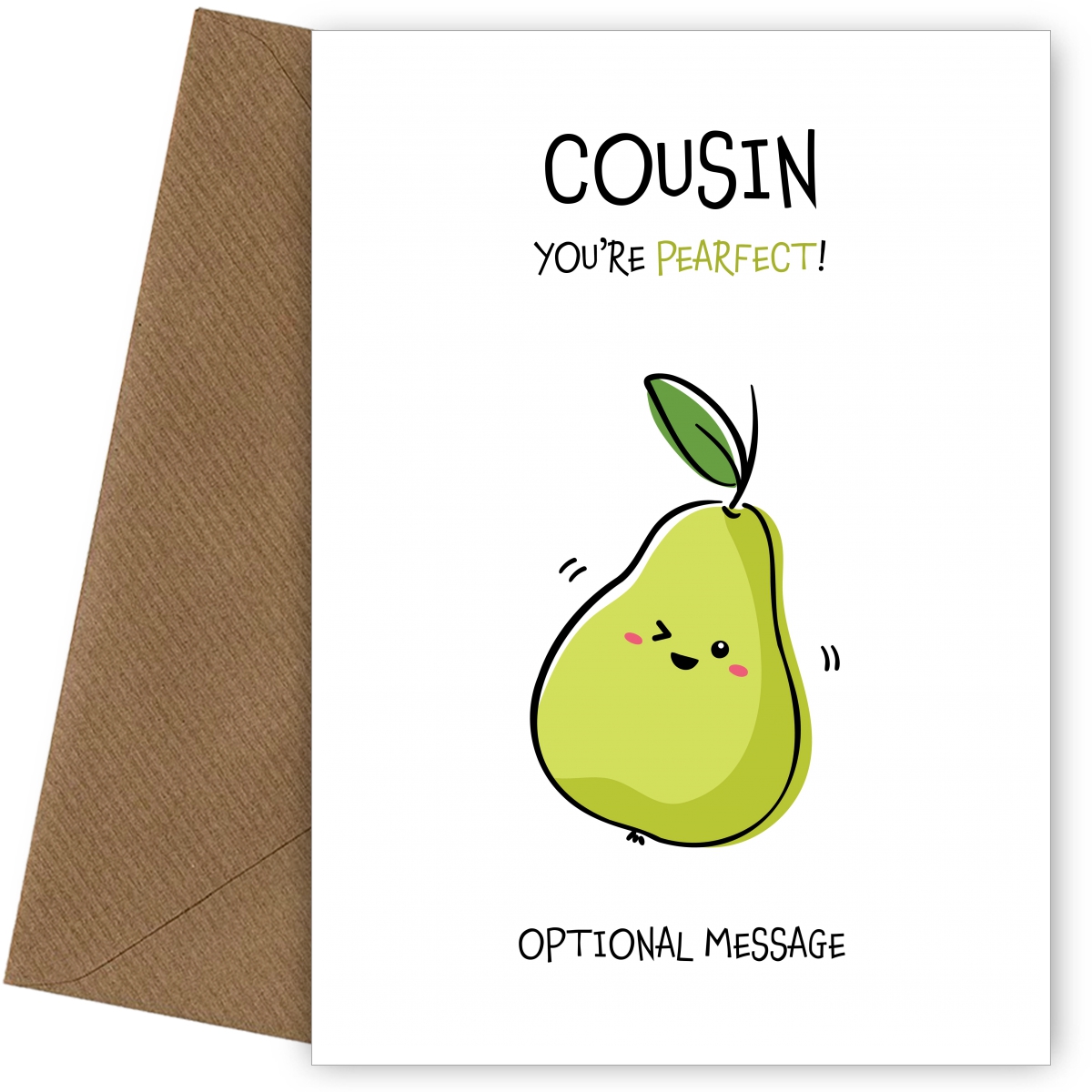 Fruit Pun You Re Perfect Card For Cousin