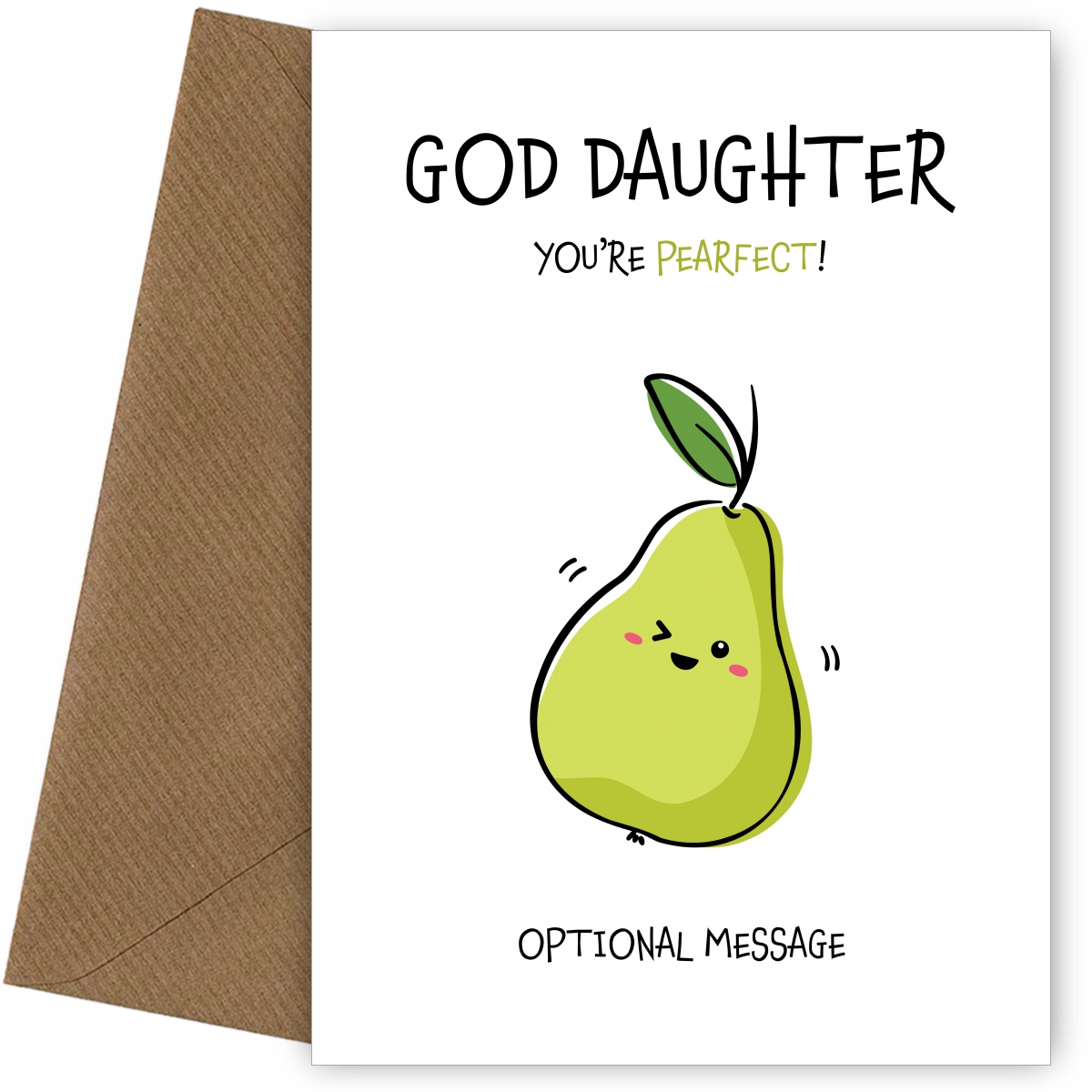 Fruit Pun You Re Perfect Card For God Daughter Fruit Pun You Re Perfect Card For God Daughter