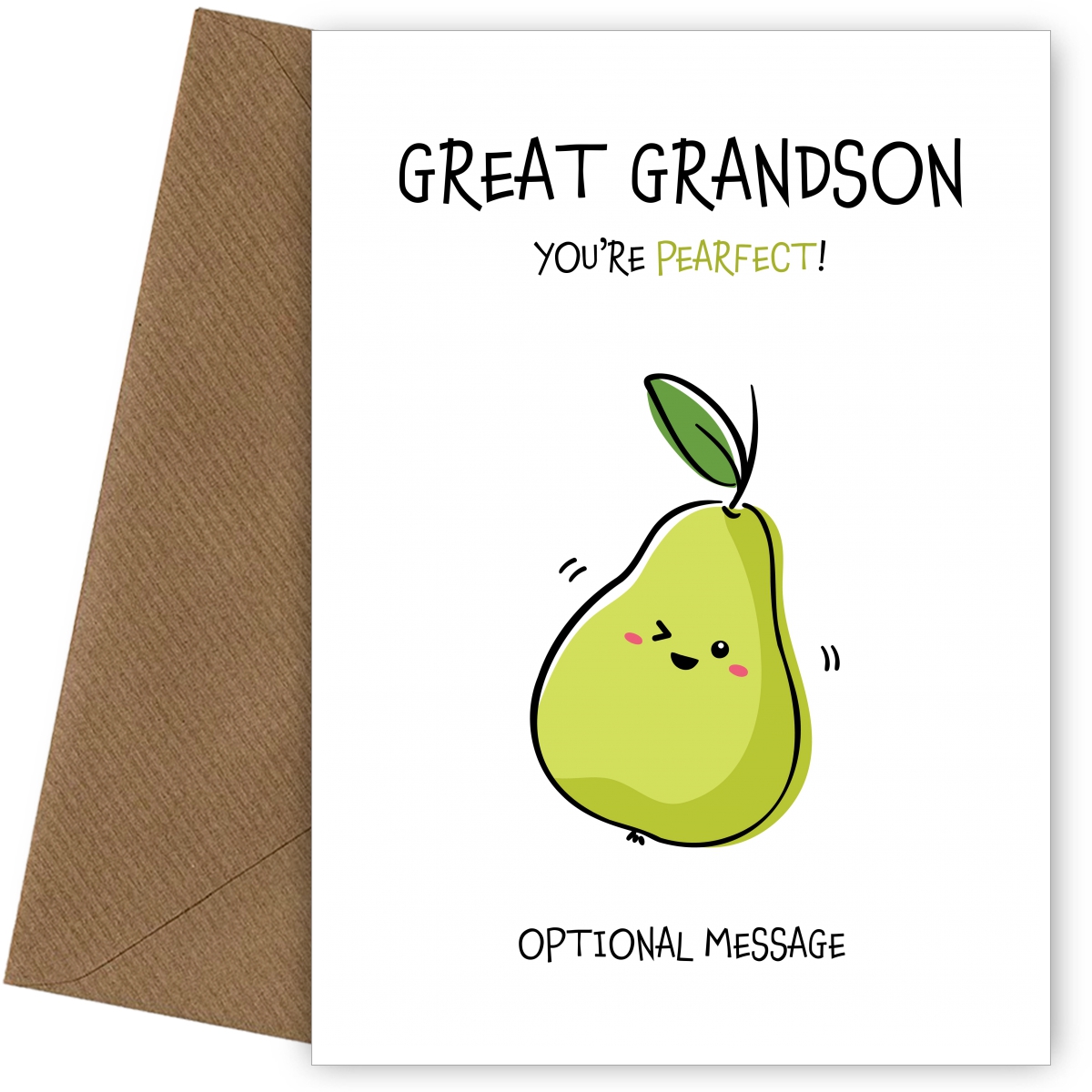 Fruit Pun You Re Perfect Card For Great Grandson Fruit Pun You Re Perfect Card For Great Grandson