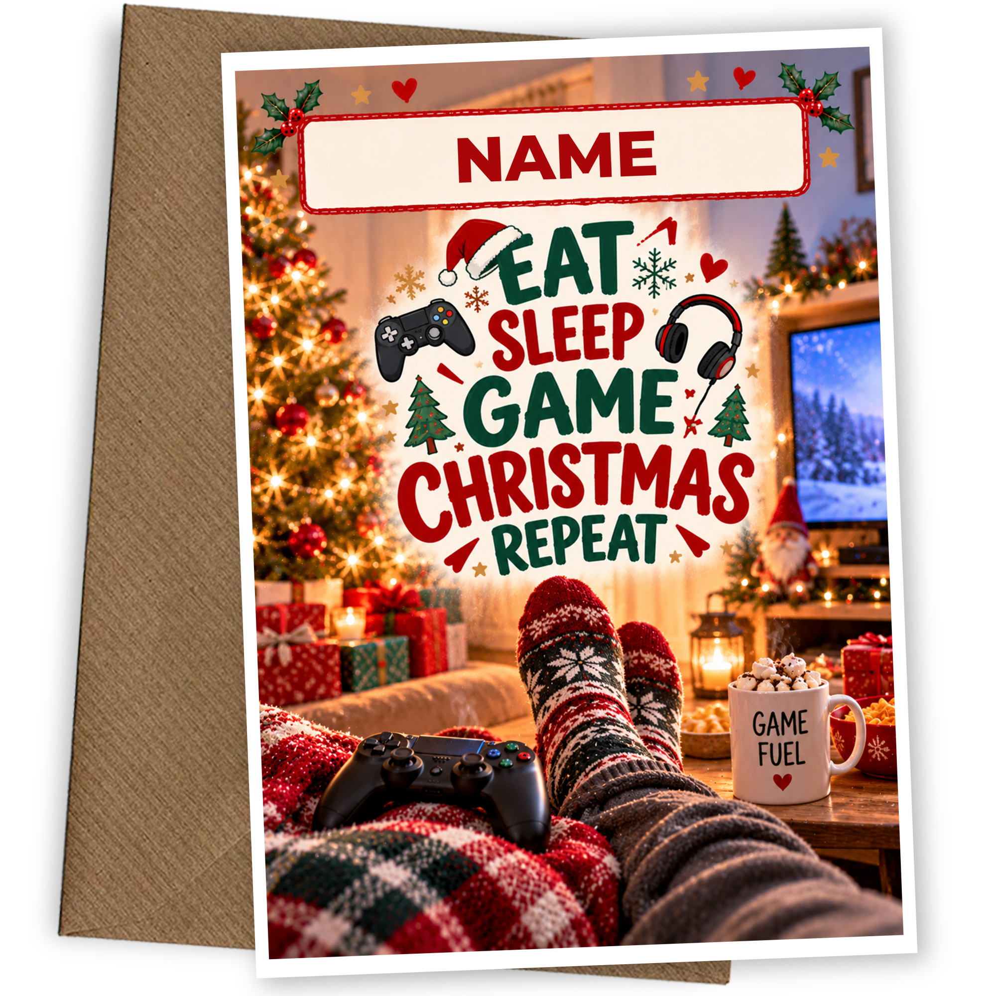 Gamer Christmas Card