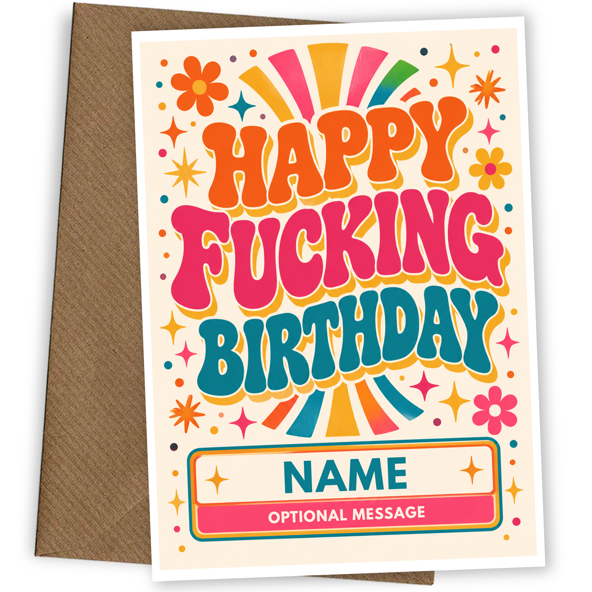 Happy F*cking Birthday Card