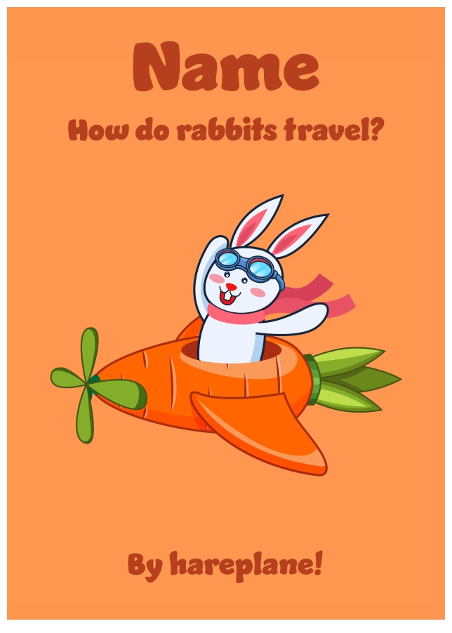 Kids Easter Cards - Hareplane - Funny Easter Card Joke!