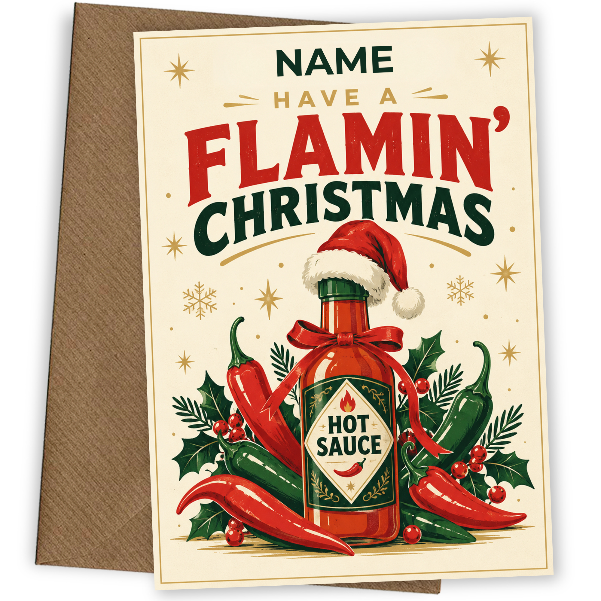 Hot Sauce Christmas Card