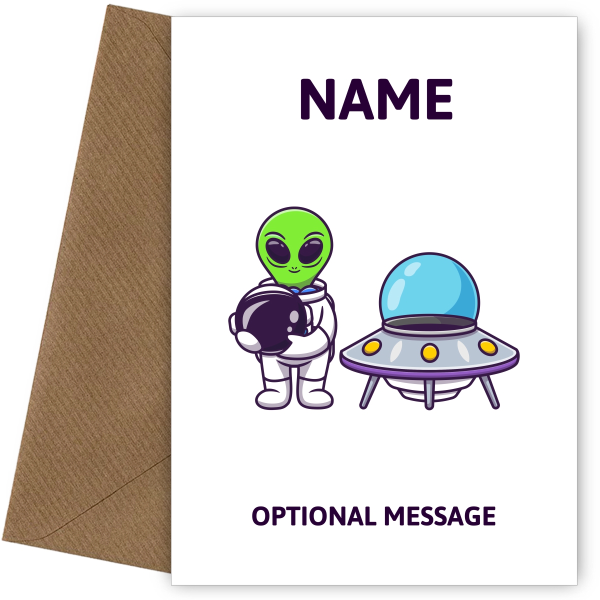 Alien Greetings Card
