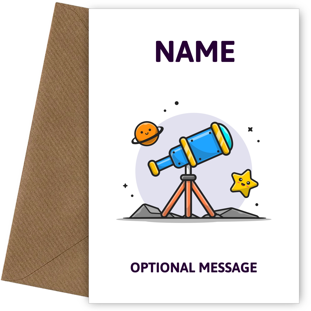 Astronomy Greetings Card